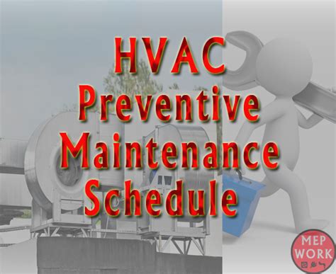 HVAC Preventive Maintenance Schedules and Checklist - PDF