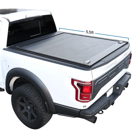 For 2009-2021 Ford F150 5.5ft Short Truck Bed Syneticusa Waterproof Retractable Tonneau Cover ...