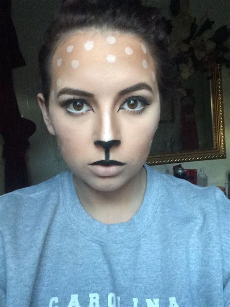 Deer Halloween makeup | Deer halloween makeup, Halloween makeup, Carnival face paint