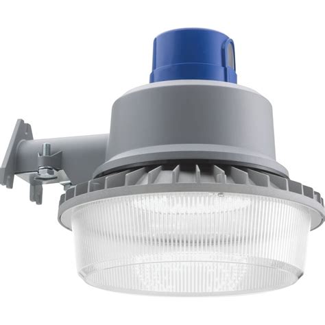 Lithonia Lighting Outdoor BGR P2 LED Dusk-to-Dawn Security Light, 5000K, Grey | The Home Depot ...