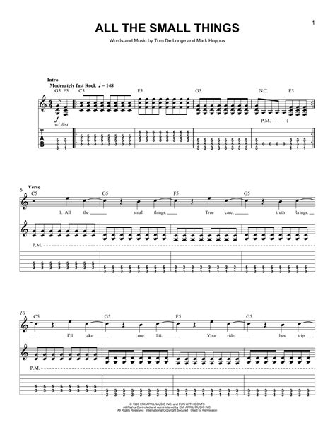 All The Small Things by Blink 182 - Easy Guitar Tab - Guitar Instructor