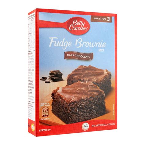 Buy Betty Crocker Fudge Brownie Mix, Dark Chocolate, 500g Online at ...