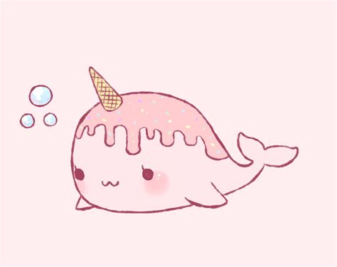 smorch | Narwhal drawing, Cute drawings, Cute animal drawings kawaii