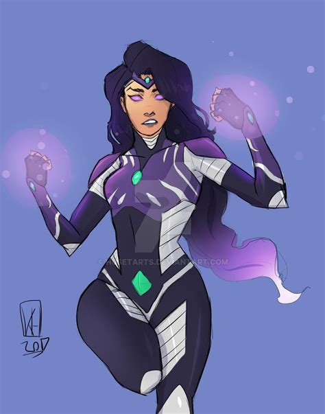 Blackfire by HusetArts on DeviantArt | Teen titans fanart, Comics girls ...