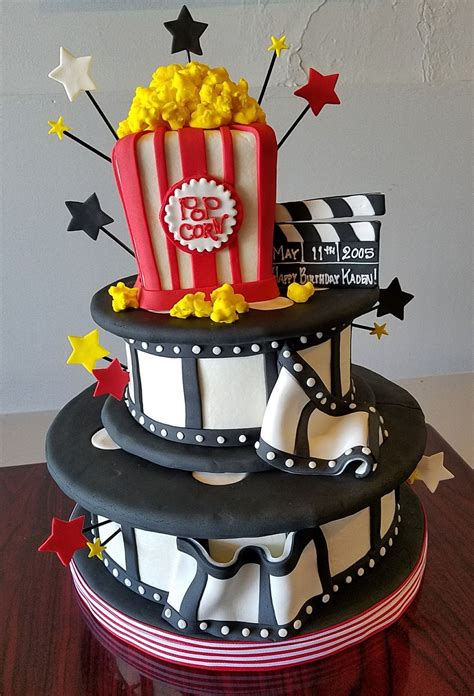 Movie Theater Reels Birthday Cake - Adrienne & Co. Bakery | Special ...