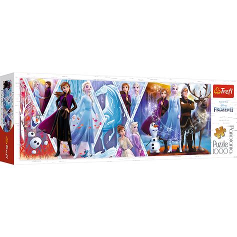 Trefl 1000 Piece Panorama Adult Large Disney Frozen 2 Anna Elsa Jigsaw ...