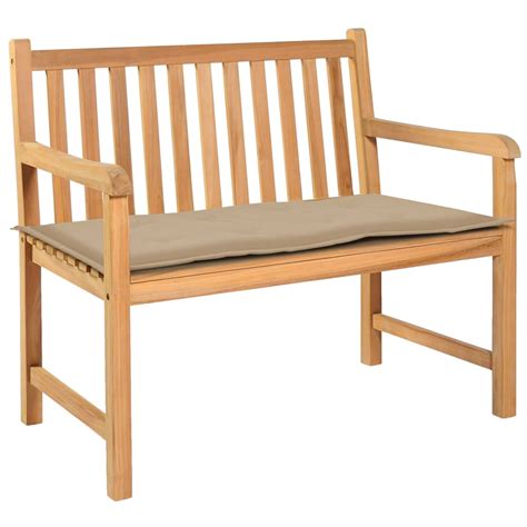 Veryke Outdoor 40-inch Garden Swing/Bench Cushion with Ties, Beige - Walmart.com