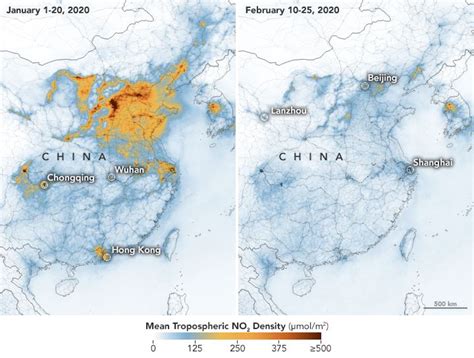 Coronavirus: Nasa images show China pollution clear amid slowdown - BBC News