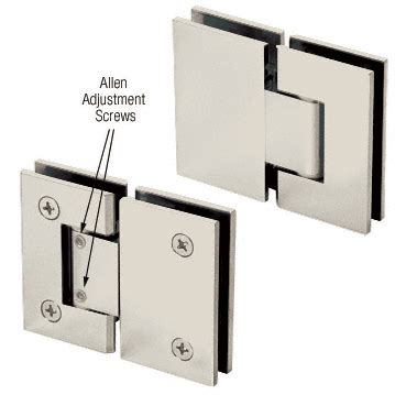 Square Heavy Duty Adjustable Glass to Glass Hinge – Frameless Shower Door Supplies
