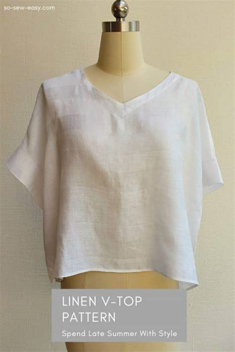 Free Sewing pattern: Women’s linen summer top – Craft Gossip