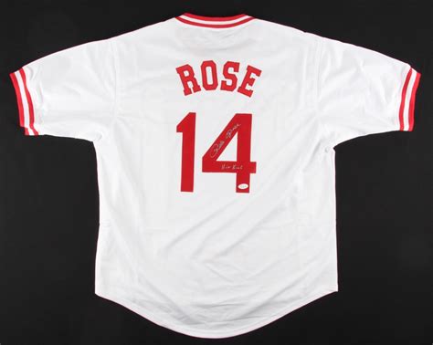 Pete Rose Signed Reds Jersey Inscribed "Hit King" (JSA COA) | Pristine ...