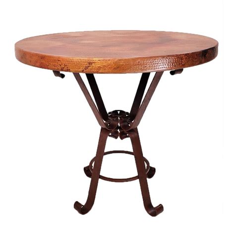 Mexports by Susana Molina Round Metal Base Dining Table | Wayfair