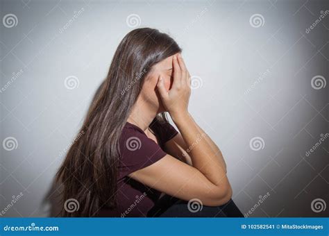 Depressed young woman stock image. Image of health, depressed - 102582541