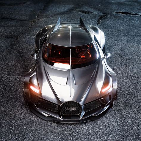 Widebody Bugatti La Voiture Noire Looks Like a Batmobile - autoevolution