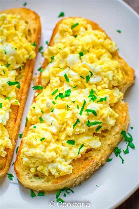 The Best Scrambled Egg Toast | COOKTORIA