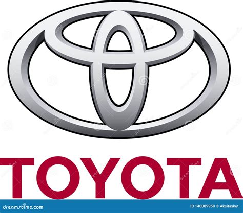 Toyota company logo editorial image. Illustration of structure - 140089950