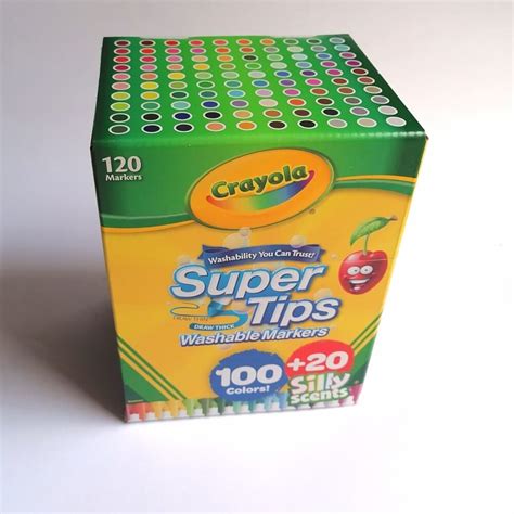 CRAYOLA | SUPER TIPS 120 MARCADORES LAVABLES – Hondurasplanner