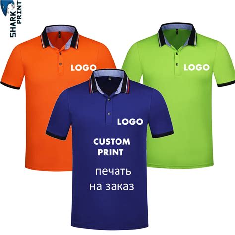 2019 Custom Polo Shirt Men DIY Cotton Print Company LOGO Designer New Fashion Polos Shirts Brand ...