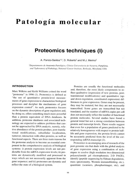 Download PDF | Proteomics techniques