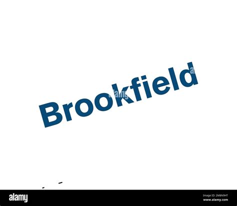 Brookfield Asset Management, rotated logo, white background Stock Photo ...