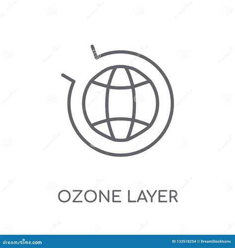 Ozone Layer Linear Icon. Modern Outline Ozone Layer Logo Concept Stock Vector - Illustration of ...