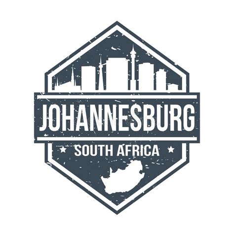 Johannesburg South Africa Travel Stamp. Icon Skyline City Design Vector ...