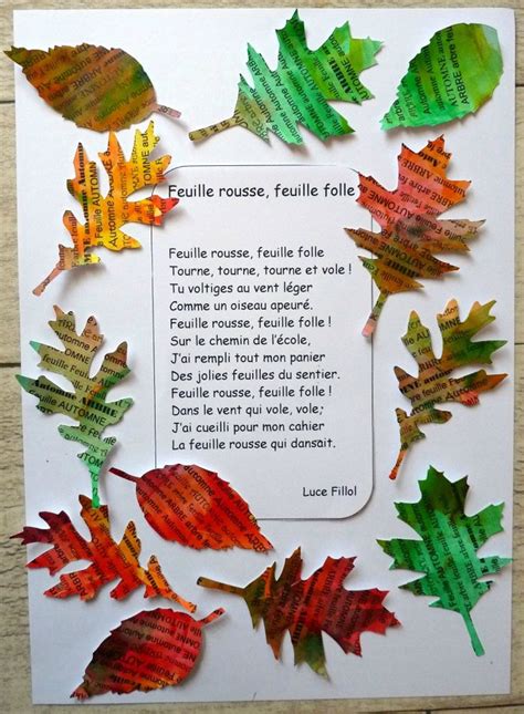 Feuilles de mots - Le tour de mes idées | Arbre automne, Feuille ...