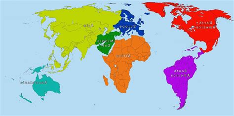 World Map With Countries In 2020 World Map Continents Continents And Images