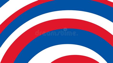 Arc, Curves Rainbow of Blue Red White Color on American Flag Theme Fourth July Stock ...