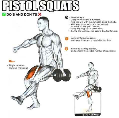 How to Do Pistol Squats, Technique, Benefits | Exercises Guide