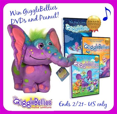 Gigglebellies DVD & Peanut Plush Giveaway! - You Brew My Tea