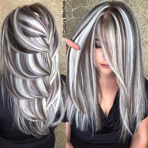 Partial vs Full Highlights in a Complete Guide with Tips and Examples | Silver hair highlights ...