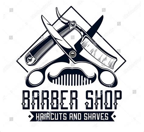 40+ Best Barber Logo Designs - Free & Premium PSD Vector Downloads Best ...