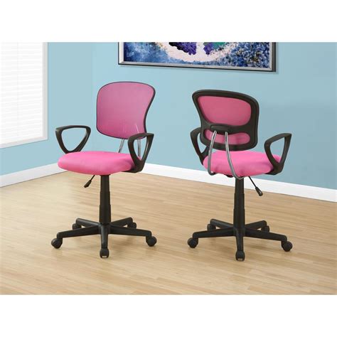 Monarch Pink Multi-Position Kids Office Chair-I 7263 - The Home Depot