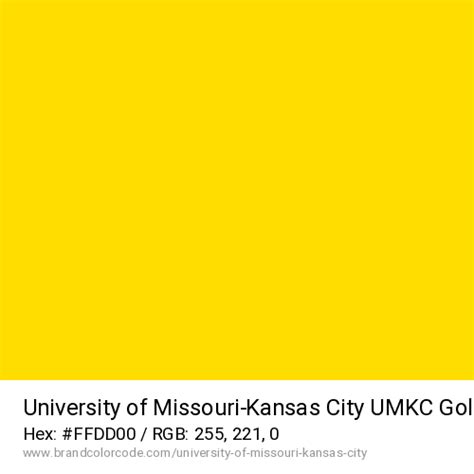 University of Missouri-Kansas City Brand Color Codes » BrandColorCode.com