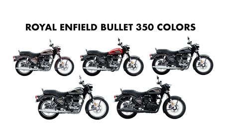 2023 Royal Enfield Bullet 350 Colors: Black, Gold, Maroon - GaadiKey