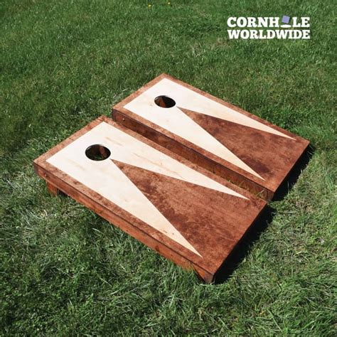 Stained Triangle Cornhole Set | Cornhole Worldwide