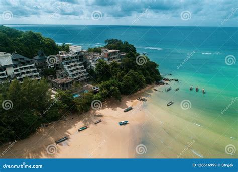 Aerial View of Abandoned Hotel on the Tropical Island Editorial Stock Image - Image of drone ...