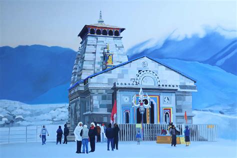 Buy Kedarnath-6 Painting with Oil on Canvas by Sangeeta V Takalkar ...