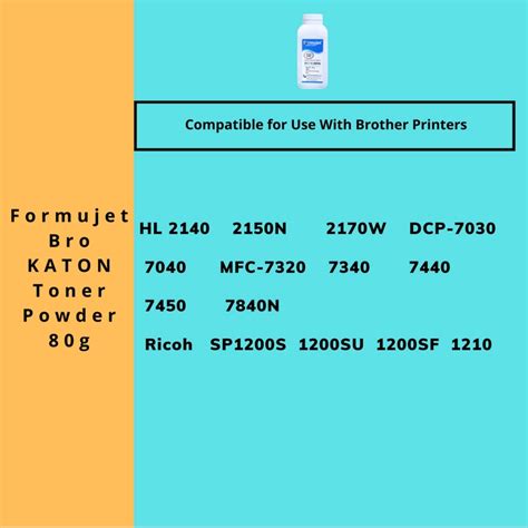 Brother & Ricoh Compatible Toner Powder | 80g