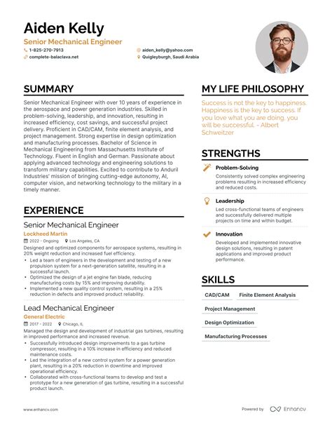 3 Successful Senior Mechanical Engineer Resume Examples And Writing Tips for 2024