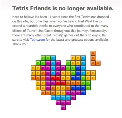 Tetris Friends has Shutdown | GBAtemp.net - The Independent Video Game ...