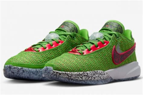 2023 Nike LeBron 20 "Christmas" New Green Running Shoes-FJ4955-300