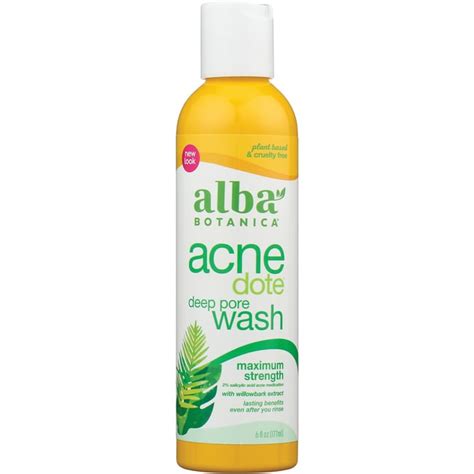 Alba Botanica Natural Acne Dote Deep Pore Wash - Maximum Strength 6 fl oz (177 mL) Liquid ...