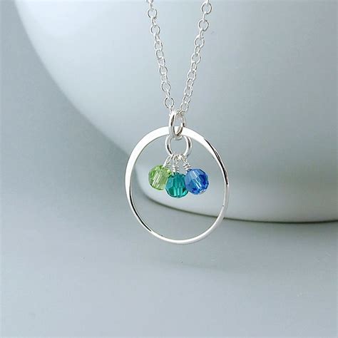 Birthstone Mother Necklace mom jewelry mothers eternity