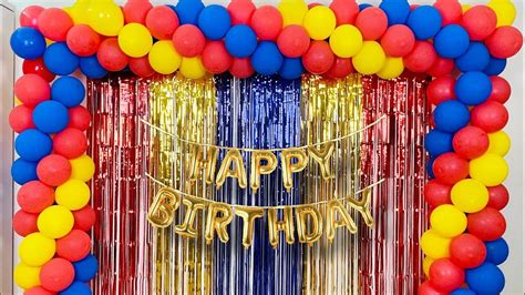 Very Easy Balloon Decoration Ideas for Birthday Party at home - YouTube ...