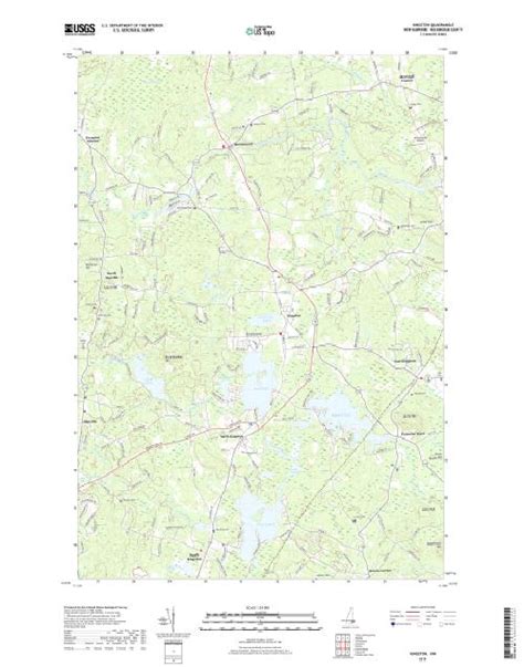 MyTopo Kingston, New Hampshire USGS Quad Topo Map