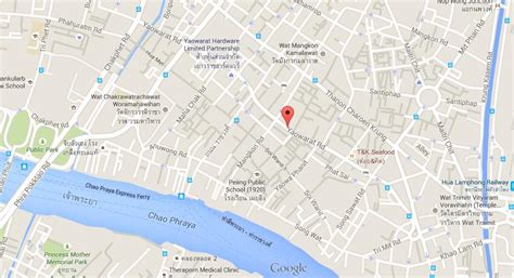 Map of Bangkok Chinatown