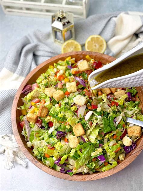 BEST Fattoush Salad with Dressing TasteGreatFoodie - Salads