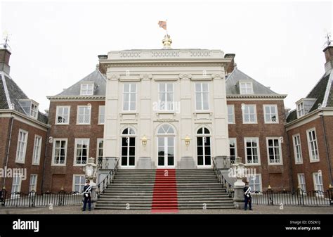 Exterior view on Huis ten Bosch palace, official residence of the Dutch Royal Family, in The ...